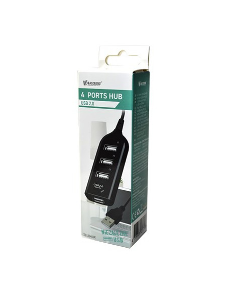 Vakoss Hub Usb 2.0 4 Porty Tc-234Ux