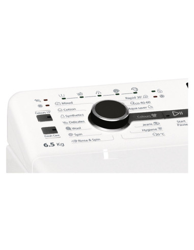 Pralka Whirlpool Tdlrb 65242Bs Ue/N Klasa C Ładowana Od Góry Pojemność 6,5 Kg 1200 Obr./Min Głębokość: 60 Cm Szerokość 40 Cm