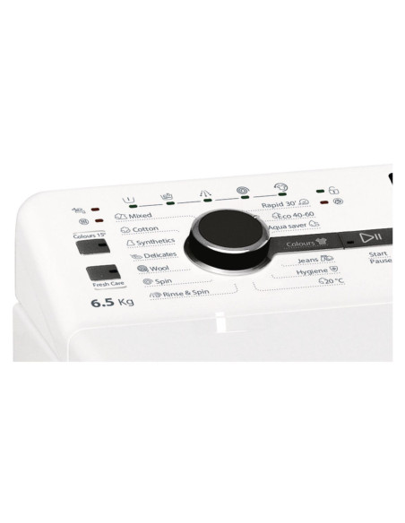 Pralka Whirlpool Tdlrb 65242Bs Ue/N Klasa C Ładowana Od Góry Pojemność 6,5 Kg 1200 Obr./Min Głębokość: 60 Cm Szerokość 40 Cm