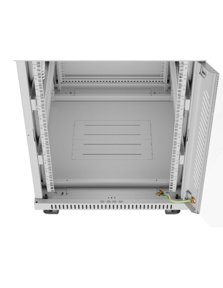 Lanberg Szafa Stojąca Rack 19" 15U 600X800 Szara Drzwi Szklane Lcd V2 (Flat Pack)