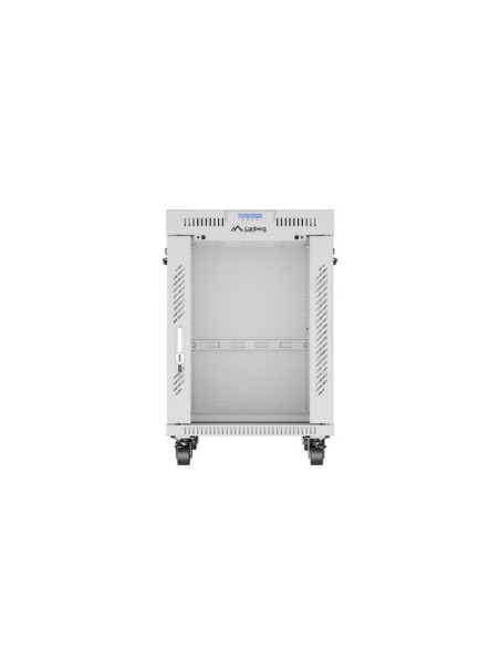 Lanberg Szafa Stojąca Rack 19" 15U 600X800 Szara Drzwi Szklane Lcd V2 (Flat Pack)
