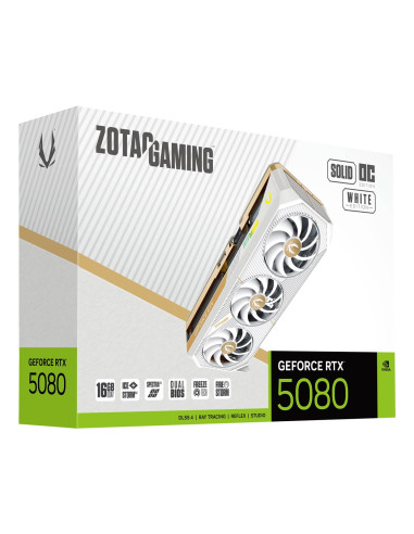Karta Graficzna Zotac Gaming Geforce Rtx 5080 Solid Oc 16Gb White