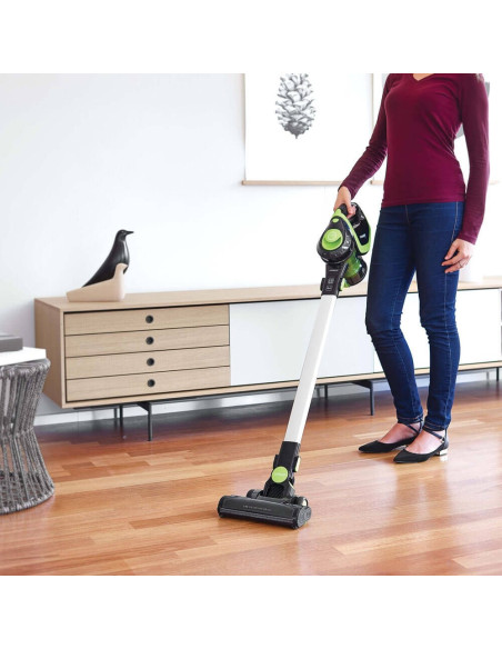 Polti Forzaspira Slim Sr110 2-In-1 Stick Vacuum Bateria Suchy Hepa Bez Worka Czarny, Limonka, Metaliczny