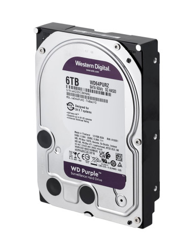 Dysk Twardy Hdd Wd Purple 6Tb 3,5" Sata Wd64Purz