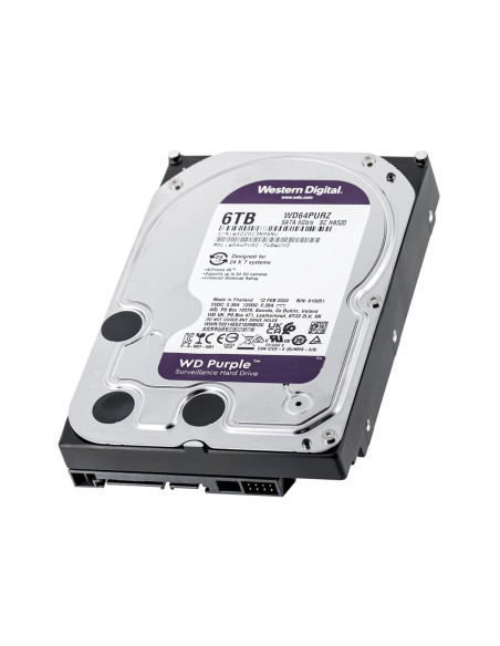 Dysk Twardy Hdd Wd Purple 6Tb 3,5" Sata Wd64Purz