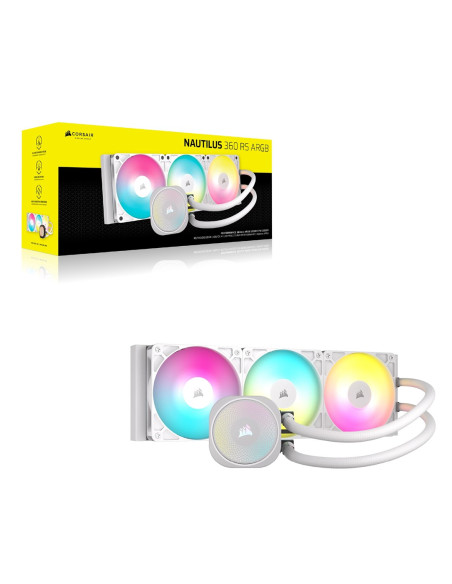 Corsair Nautilus 360 Rs Argb Liquid Procesor Chłodnica Cieczy All-In-One Biały 1 Szt.