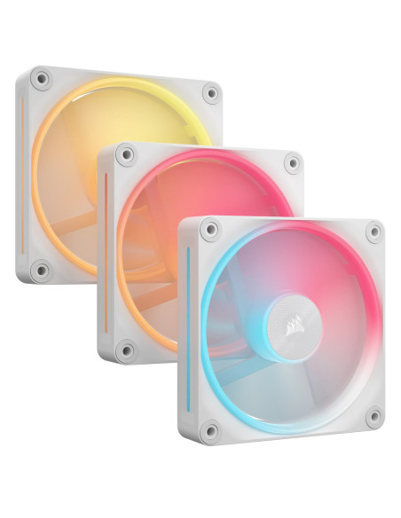 Corsair Icue Link Lx120-R Rgb Obudowa Komputera Wentylator 12 Cm Biały 3 Szt.