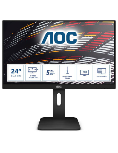 Aoc P1 24P1 Monitor Komputerowy 60,5 Cm (23.8") 1920 X 1080 Px Full Hd Led Czarny