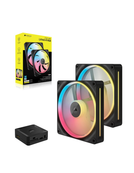 Wentylator Corsair Lăľfter 140*140*25 Lx140-R Rgb Icue Link Dual