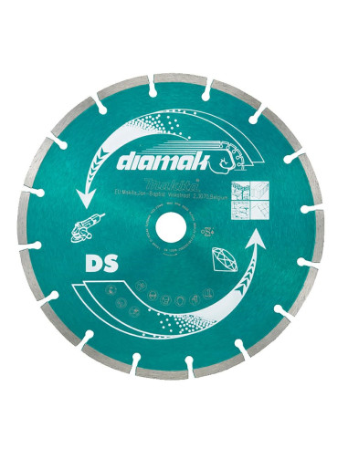Makita Tarcza Diamentowa 230X22,23Mm Segment (Sucha) /10Szt. Beton, Cegła, Marmur