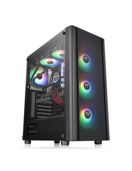 Thermaltake V250 Air Tempered Glass 3X12Cm Argb + 12Cm - Black Ca-1Q5-00M1Wn-03