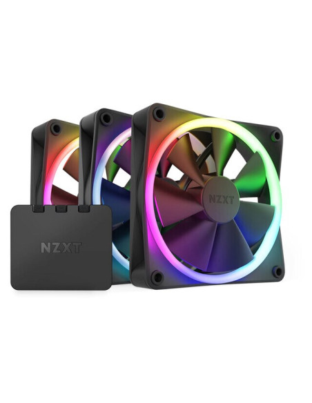 Nzxt Zestaw 3 Wentylatorów F120Rgb + Kontroler (Czarne)