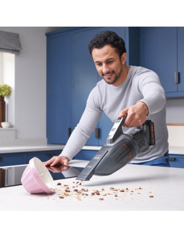 Black & Decker Dustbuster Odkurzacz Przenośny Czarny, Szary, Pomarańczowy Bez Worka