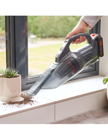 Black & Decker Dustbuster Odkurzacz Przenośny Czarny, Szary, Pomarańczowy Bez Worka