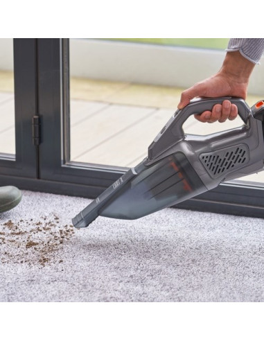 Black & Decker Dustbuster Odkurzacz Przenośny Czarny, Szary, Pomarańczowy Bez Worka