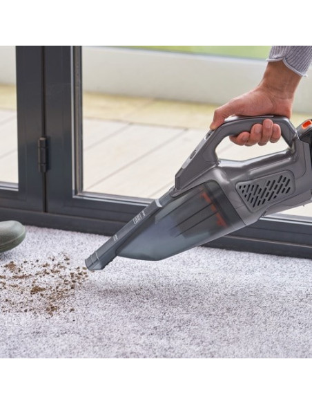 Black & Decker Dustbuster Odkurzacz Przenośny Czarny, Szary, Pomarańczowy Bez Worka