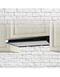 Okap Podszafkowy Akpo Wk-7 K Glass 50 Czarny/Czarne Szkło (50 Cm Szer., Kolor Czarny, Front Czarne Szkło) 2