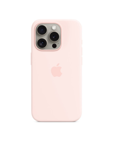 Apple Iphone 15 Pro Silicone Case With Magsafe - Light Pink