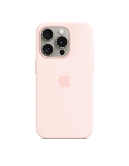 Apple Iphone 15 Pro Silicone Case With Magsafe - Light Pink