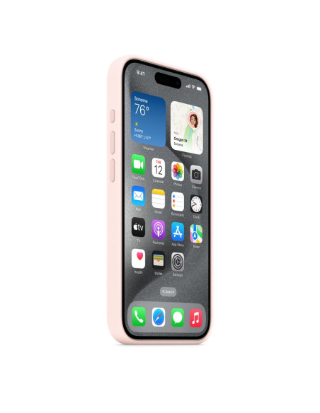 Apple Iphone 15 Pro Silicone Case With Magsafe - Light Pink