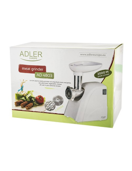 Adler Ad 4803 Maszynka Do Mielenia 800 W Stal Nierdzewna, Biały