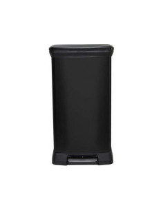 Kosz Na Śmieci Curver 69073 50L Metalizowany Z Pedałem Czarny