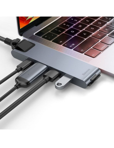 Hub Baseus Cahub-L0G (2X Usb 3.0  Kolor Szary)