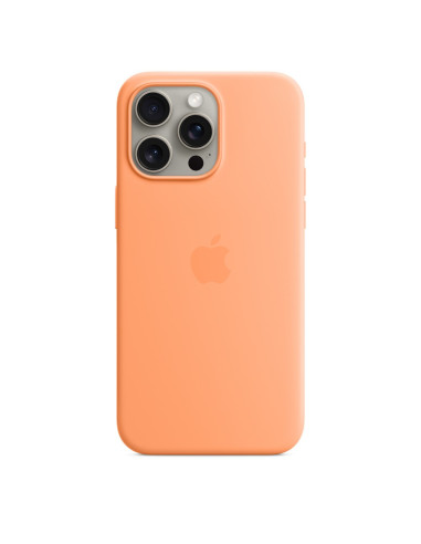 Apple Iphone 15 Pro Max Silicone Case With Magsafe - Orange Sorbet
