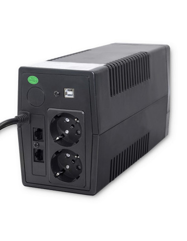 Qoltec 53977 Zasilacz Awaryjny Ups | Monolith | 450Va | 240W | Lcd | Usb | Rj45