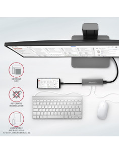 Axagon Hmc-5G2 Stacja Dokująca Usb 3.2 Gen 2 (3.1 Gen 2) Type-C Szary 2