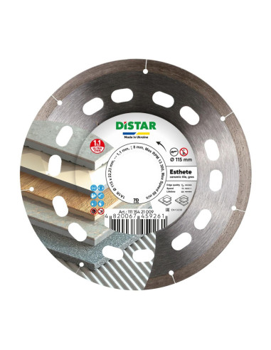 Distar Tarcza Diamentowa Esthete 115 X 1,1 X 8 X 22,23Mm