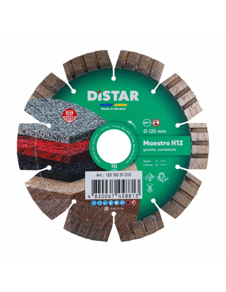 Distar Tarcza Diamentowa Maestro H12 125 X 2,2/1,3 X 22,23Mm