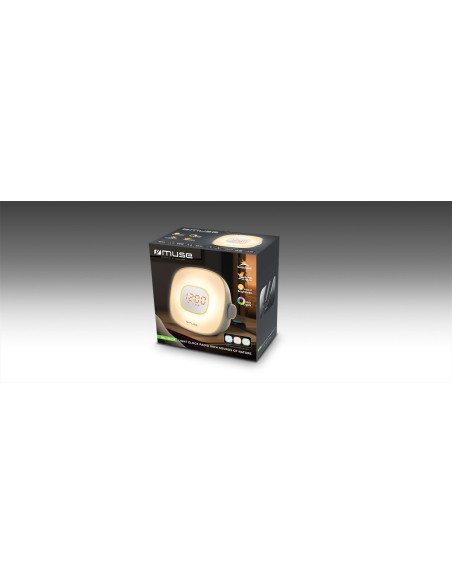 Radiobudzik Muse Light Ml-198 Cr, Biały