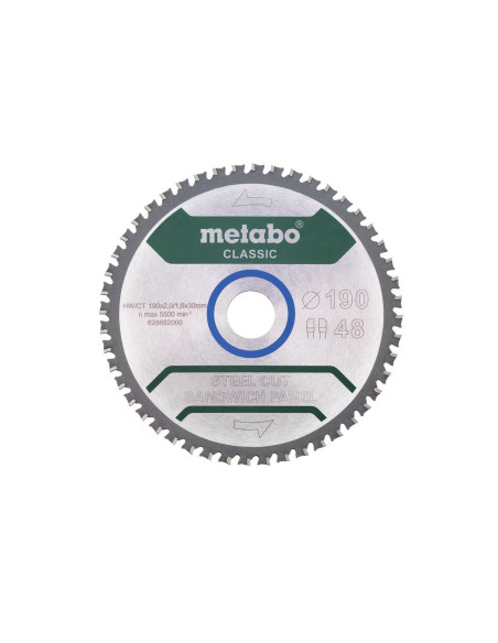 Metabo Piła Tarczowa Fz/Fa 190X30X48Z Steel Cut/Sandwich Panel Classic