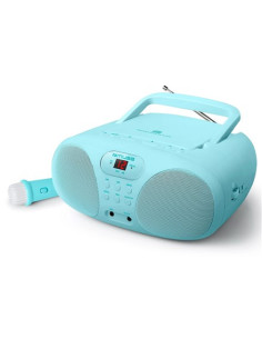 Muse Md-203 Kb Przenośny System Stereo Analogowy Fm Niebieski 2