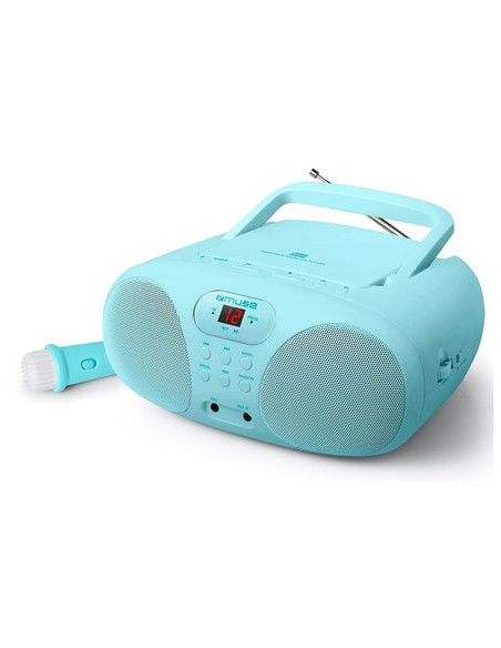 Muse Md-203 Kb Przenośny System Stereo Analogowy Fm Niebieski