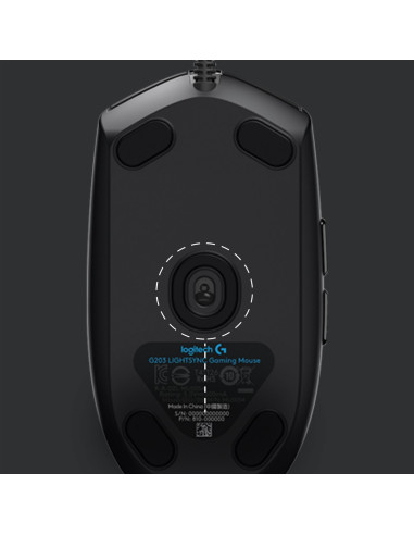 Logitech G G203 Lightsync Myszka Gaming Usb Typu-A 8000 Dpi