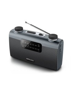 Muse M-058 R Przenośny Analogowy Czarny, Szary