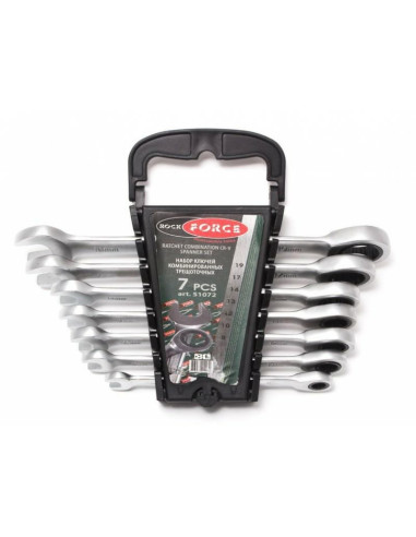 Rockforce Klucz Płasko-O.grz/Kpl  7Szt. 8-19Mm