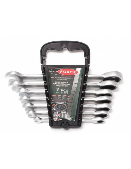 Rockforce Klucz Płasko-O.grz/Kpl  7Szt. 8-19Mm