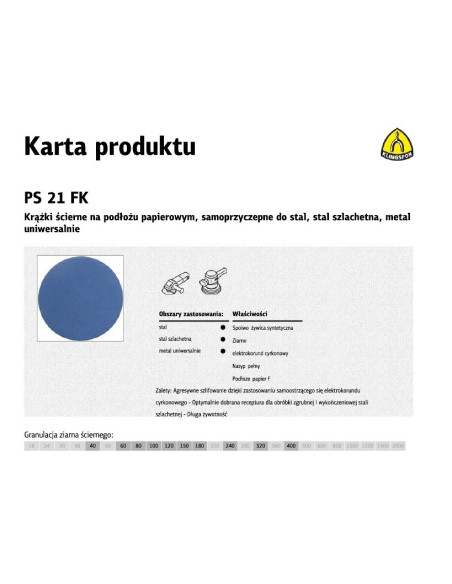 K.krążek 150  Ps21Fk 50Szt.120 Otw. Gls3