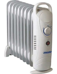 Grzejnik Olejowy Mesko Ms 7805 9 Żeberek (1000W  9  Kolor Biały)