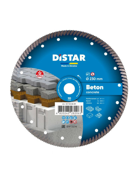 Distar Tarcza Diamentowa Beton Pro 230 X 2,6 X 22,23Mm Turbo