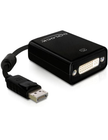 Delock 61847 Adapter Kablowy 0,125 M Displayport Dvi-I Czarny