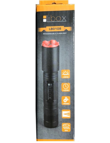 Latarka Akumulatorowa Libox Lb0108 (450 M  Biały Zimny)