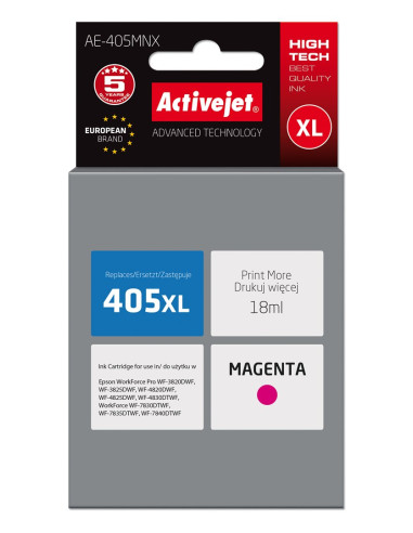 Activejet Ae-405Mnx Tusz (Zamiennik Epson 405Xl C13T05H34010  Supreme  18Ml  Czerwony)