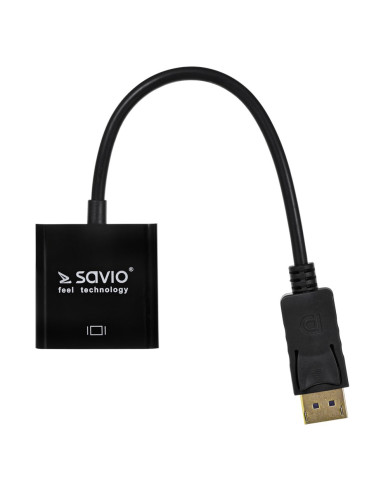 Adapter Savio Cl-91 (Displayport M - Dvi-I F  0,20M  Kolor Czarny)