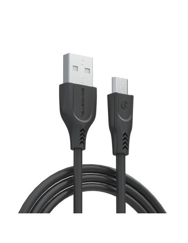 Somostel Kabel Usb Micro 3.1A Czarny 3100Mah Quick Charger Qc 3.0 1.2M Powerline Sms-Bt01 Black