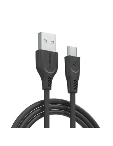 Somostel Kabel Usb Micro 3.1A Czarny 3100Mah Quick Charger Qc 3.0 1.2M Powerline Sms-Bt01 Black