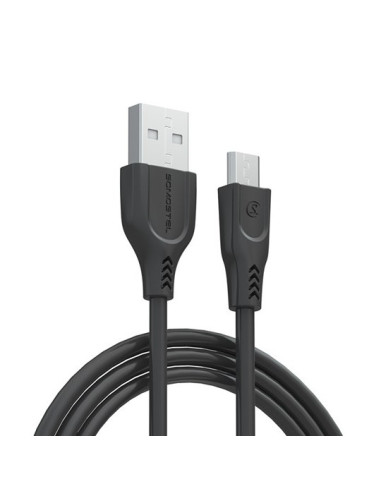 Somostel Kabel Usb Micro 3.1A Czarny 3100Mah Quick Charger Qc 3.0 1.2M Powerline Sms-Bt01 Black